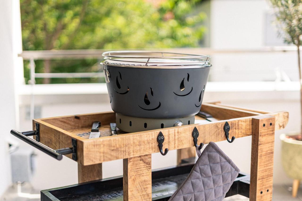 Alpdeluxe Smart Home - Balkon-Wanne-Tiefgarage-Bbq Kolbermoor Extérieur photo